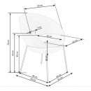 Стул HALMAR K482 серый/черный